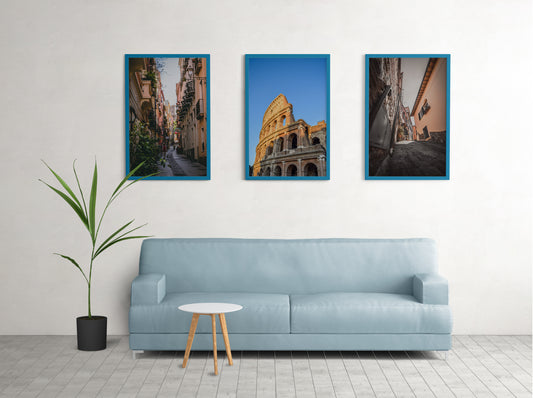 Tela canvas con struttura in legno