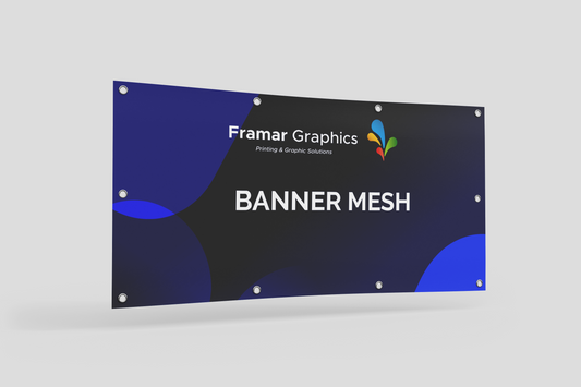 Banner Mesh con occhielli di fissaggio