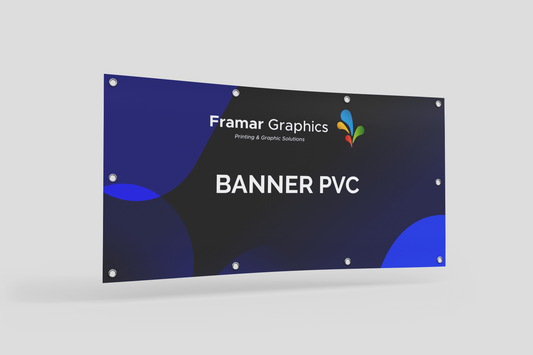 Banner in pvc con occhielli di fissaggio