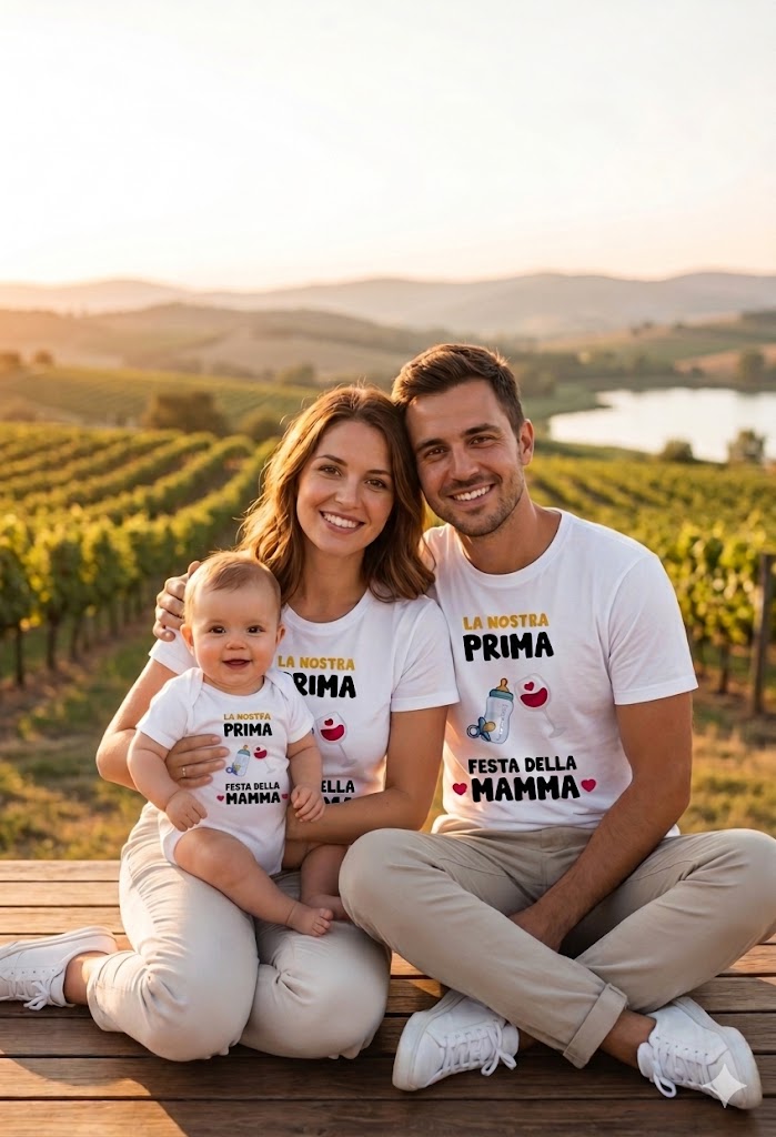 T-shirt coordinate Prima Festa della Mamma il regalo perfetto